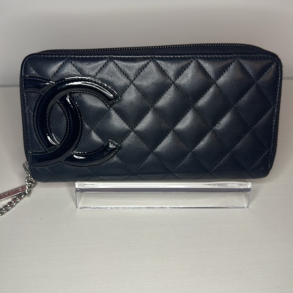 Chanel Cambon Black & Pink Zippy Wallet with Box & Dustbag! - Picture 2 of 15